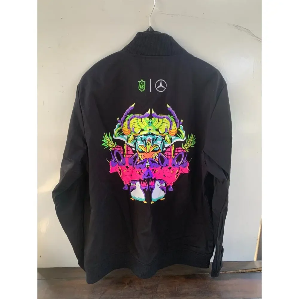 Riot Games League Of Legends Vallorant All Star Run The Rift Jacket Black Sz L